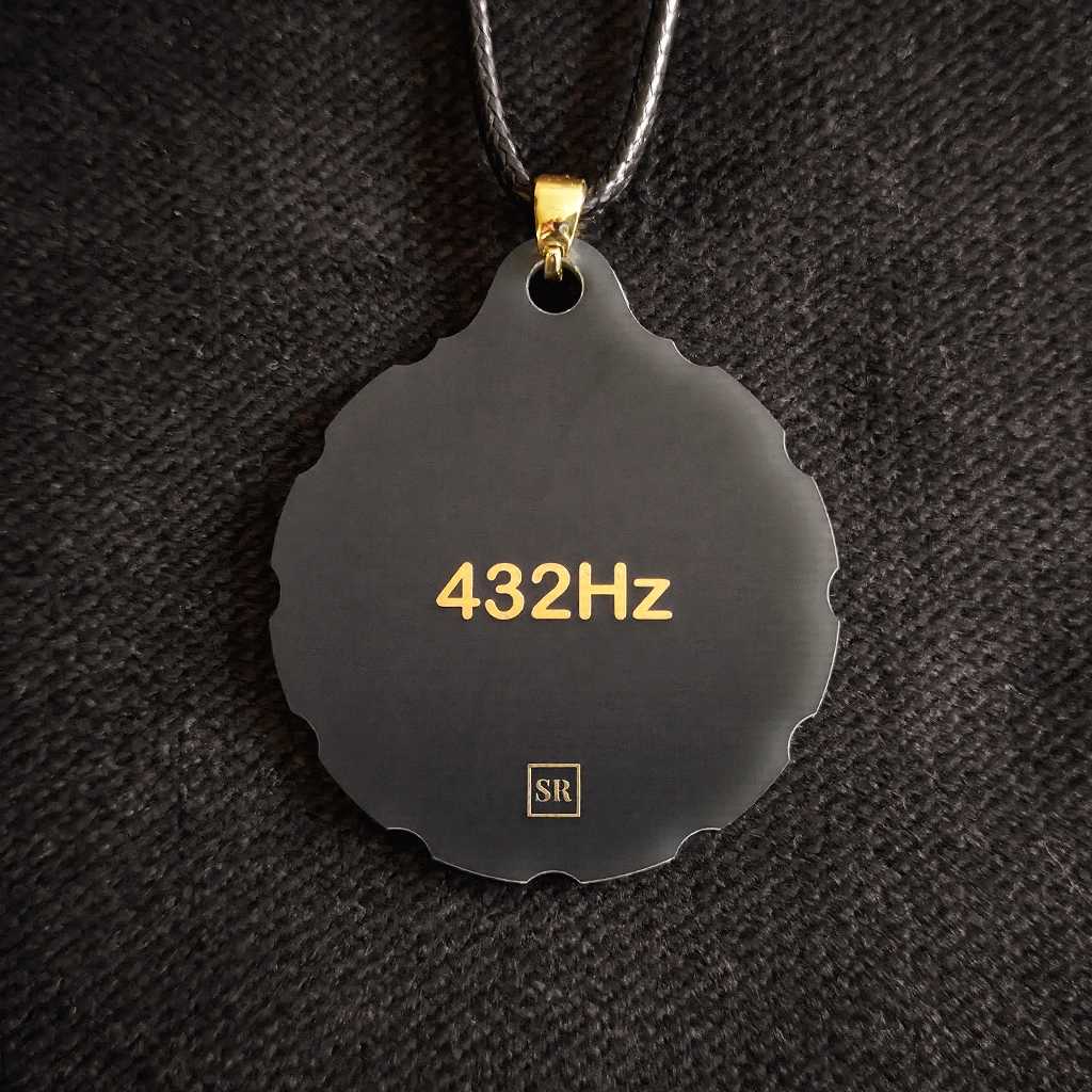432 Hz Urfrequenz Anhänger – Rückseite